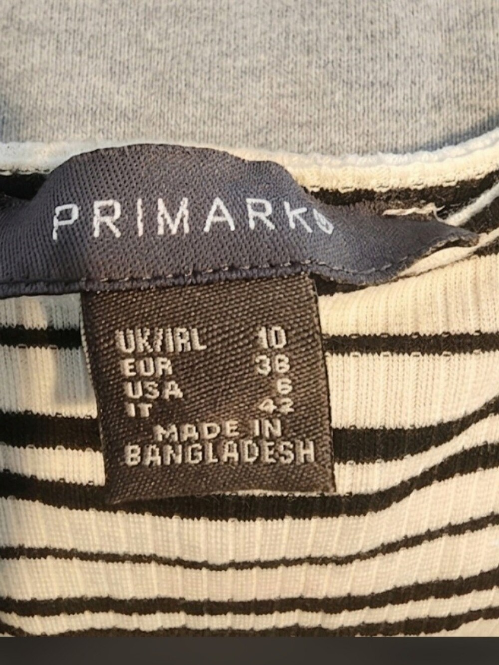 Primark Black and White Striped Dress